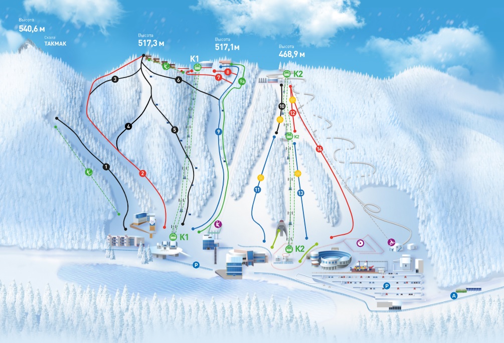 Где покататься на горных лыжах?