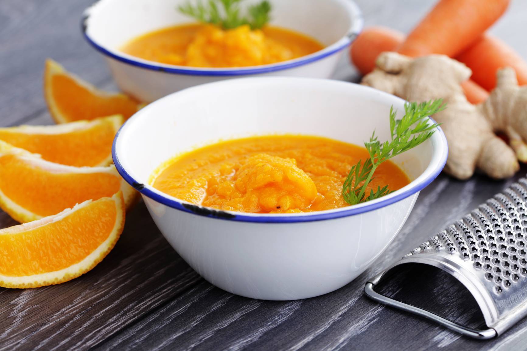 Морковный суп с цитрусовым ароматом